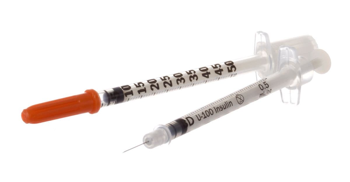 BD Micro-Fine+ 0.5ml Insulin Syringe & Needle 29g x 12.7mm (1/2") (100)