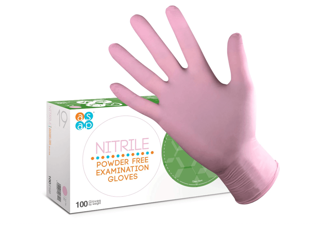 CASE Pink Nitrile Gloves - Small (10 x 100)